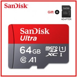 Sandisk Ultra Micro SD 64GB + adaptateur