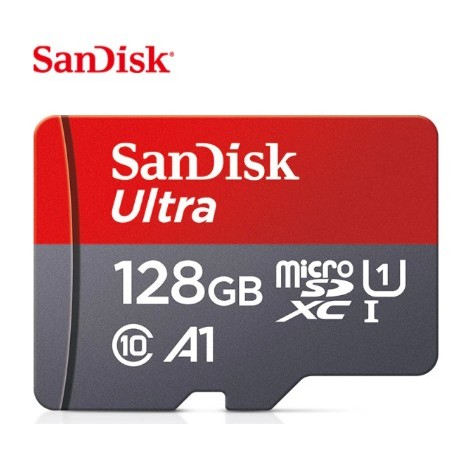 Sandisk Ultra carte Micro SD 128GB + boite de rangement cartes SD et Micro SD