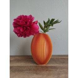 Vase Déco or/rouge
