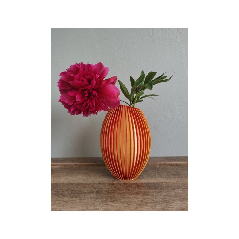 Vase Déco or/rouge