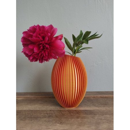 Vase Déco or/rouge